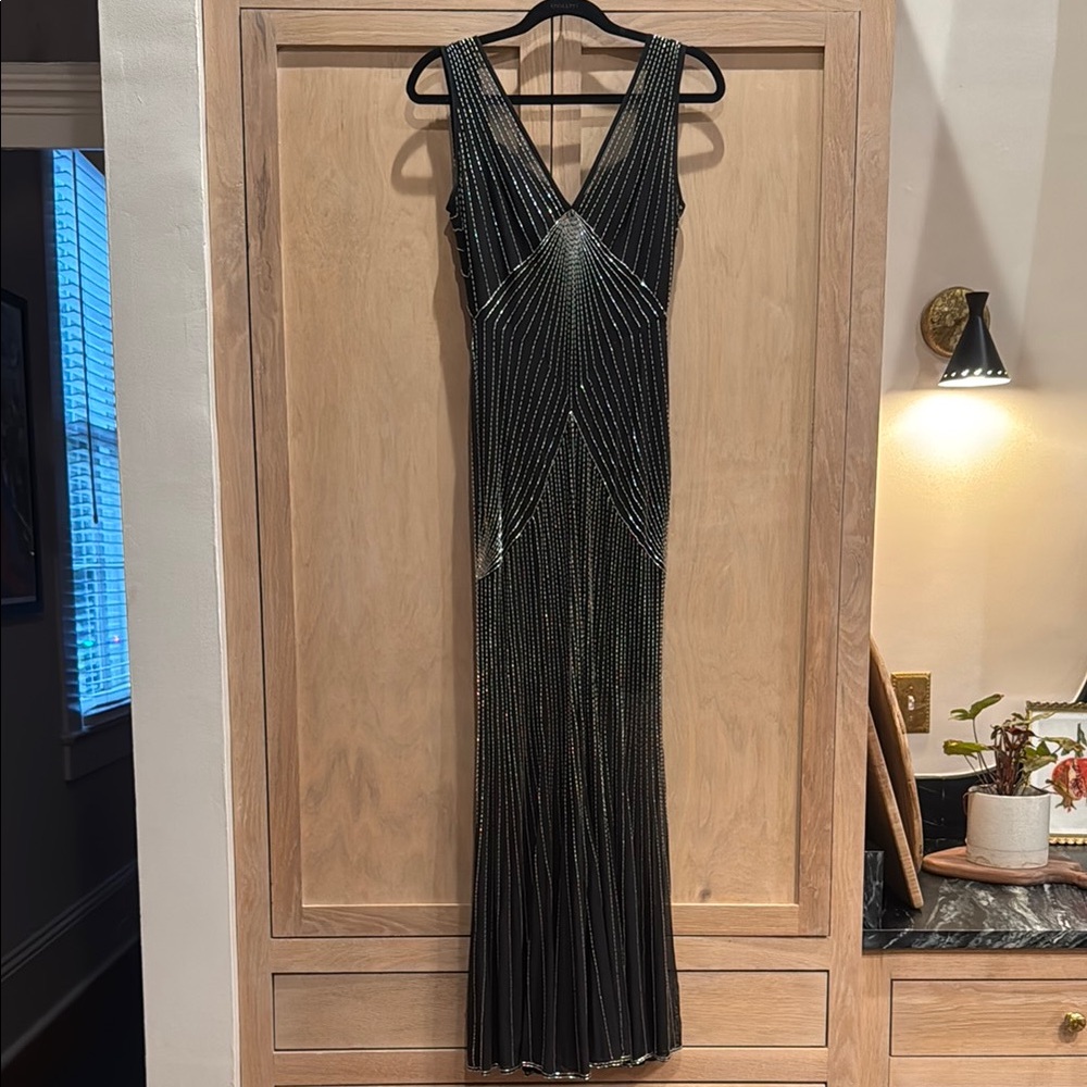 Stunning vintage beaded Eletra Casadei gown